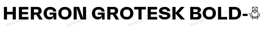 HERGON GROTESK BOLD字体转换